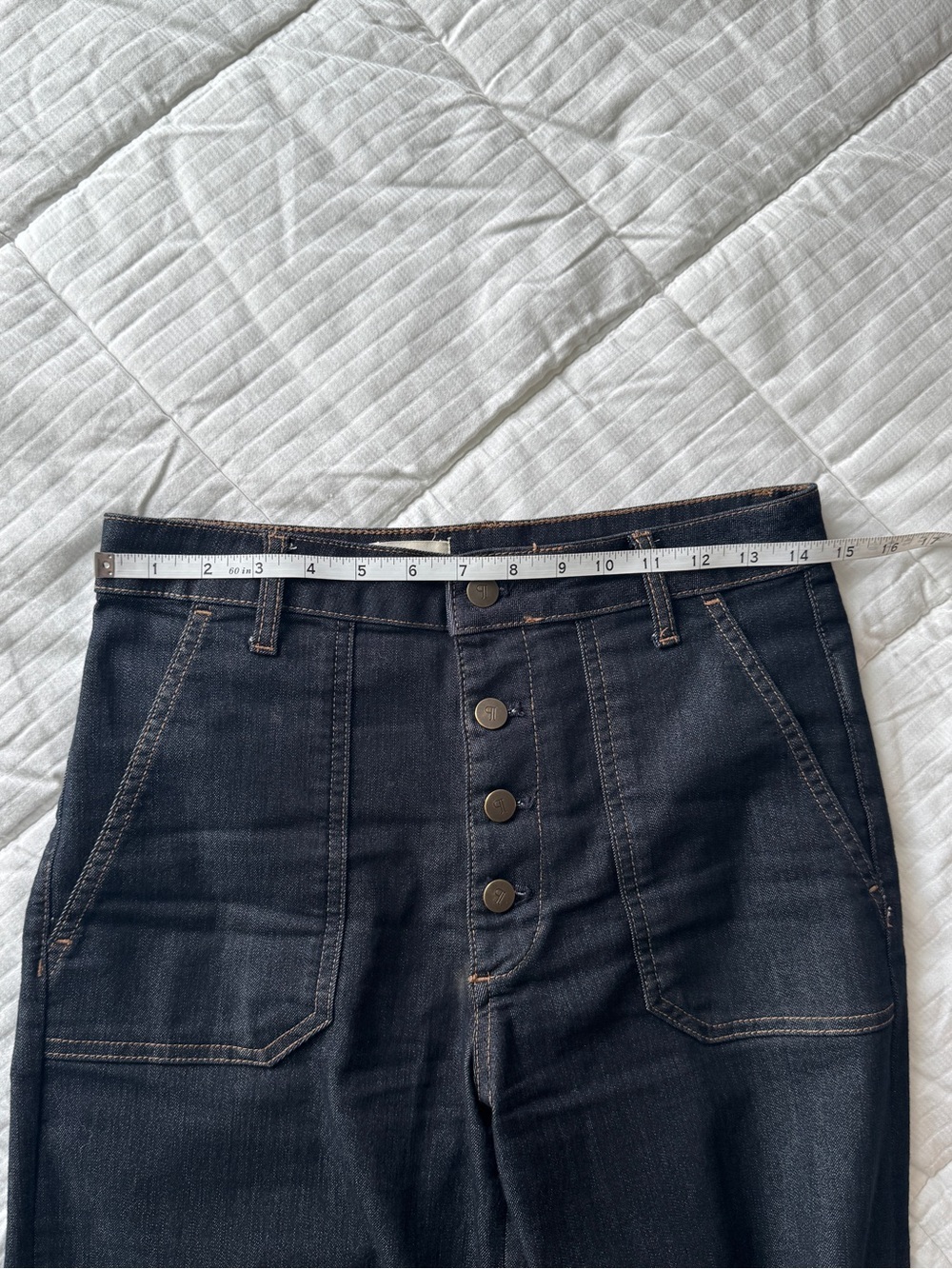 Anthropologie pilcro utility high rise straight leg jeans, size 27 - Picture 4 of 9